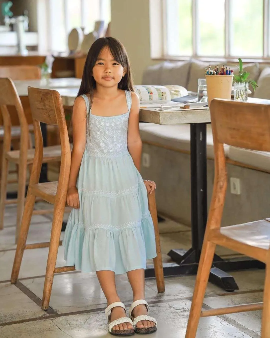 Agnes Dress in Blue