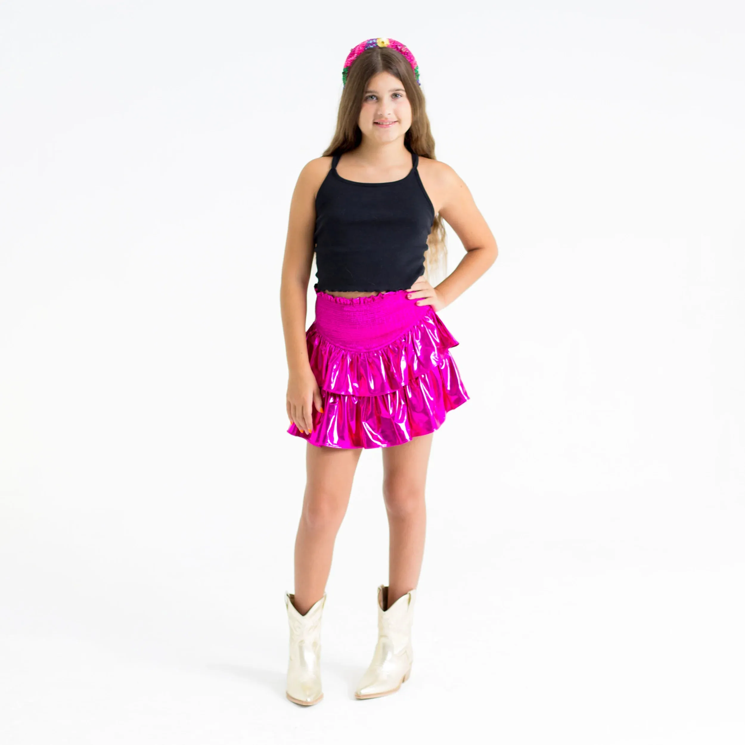 Brookie Fuchsia Tween Skort