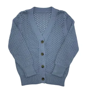 BZzy STYLE OPENWORK CARDIGAN