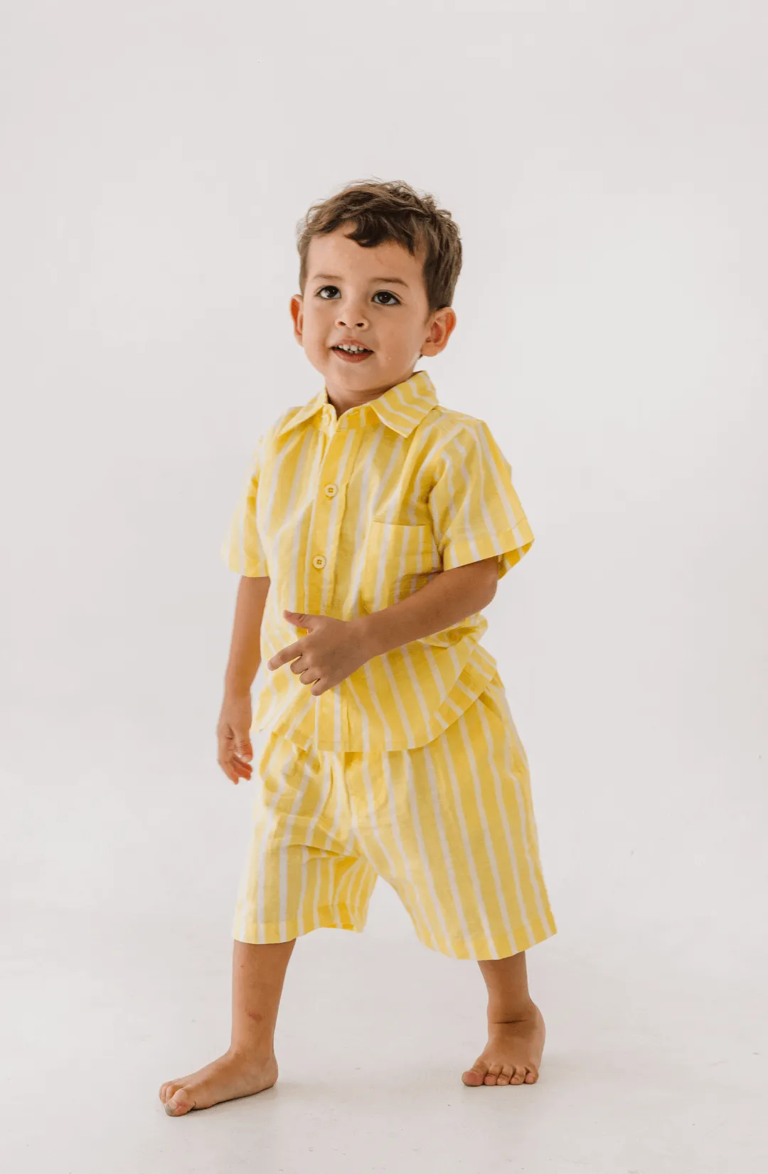 James Set in Yellow Stripe