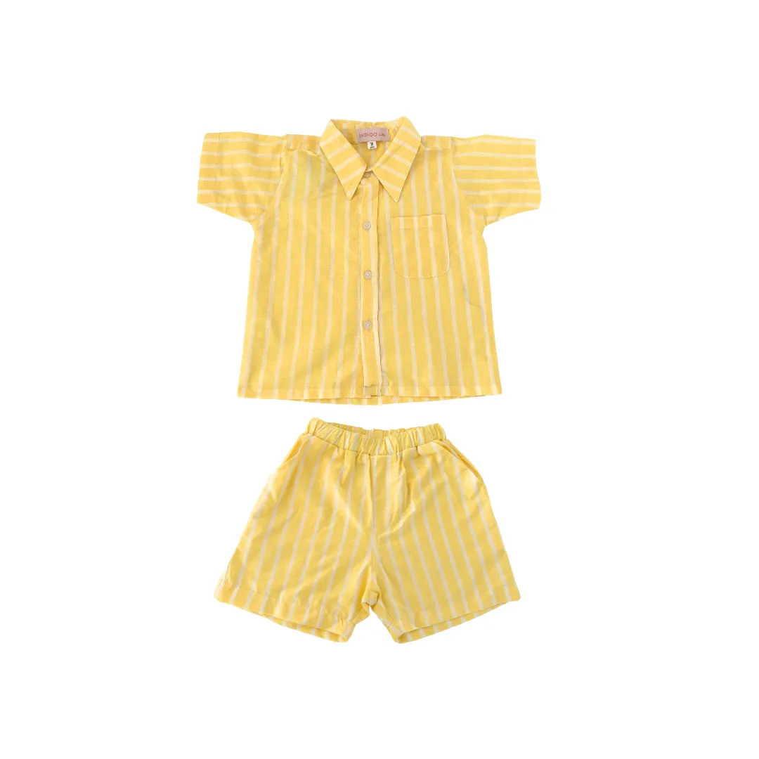 James Set in Yellow Stripe