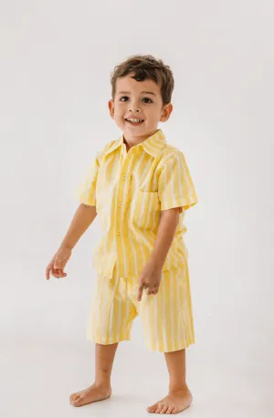 James Set in Yellow Stripe