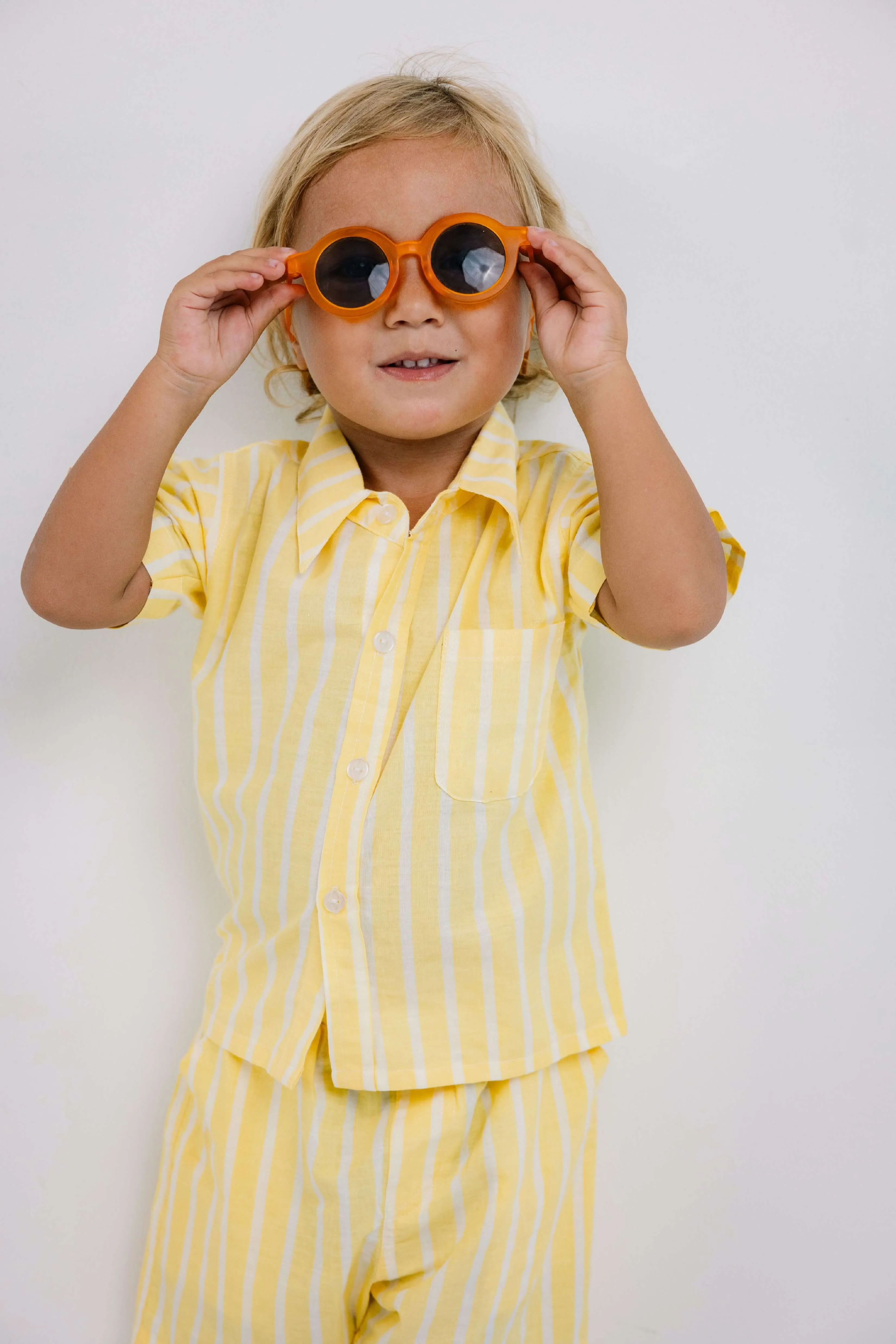 James Set in Yellow Stripe