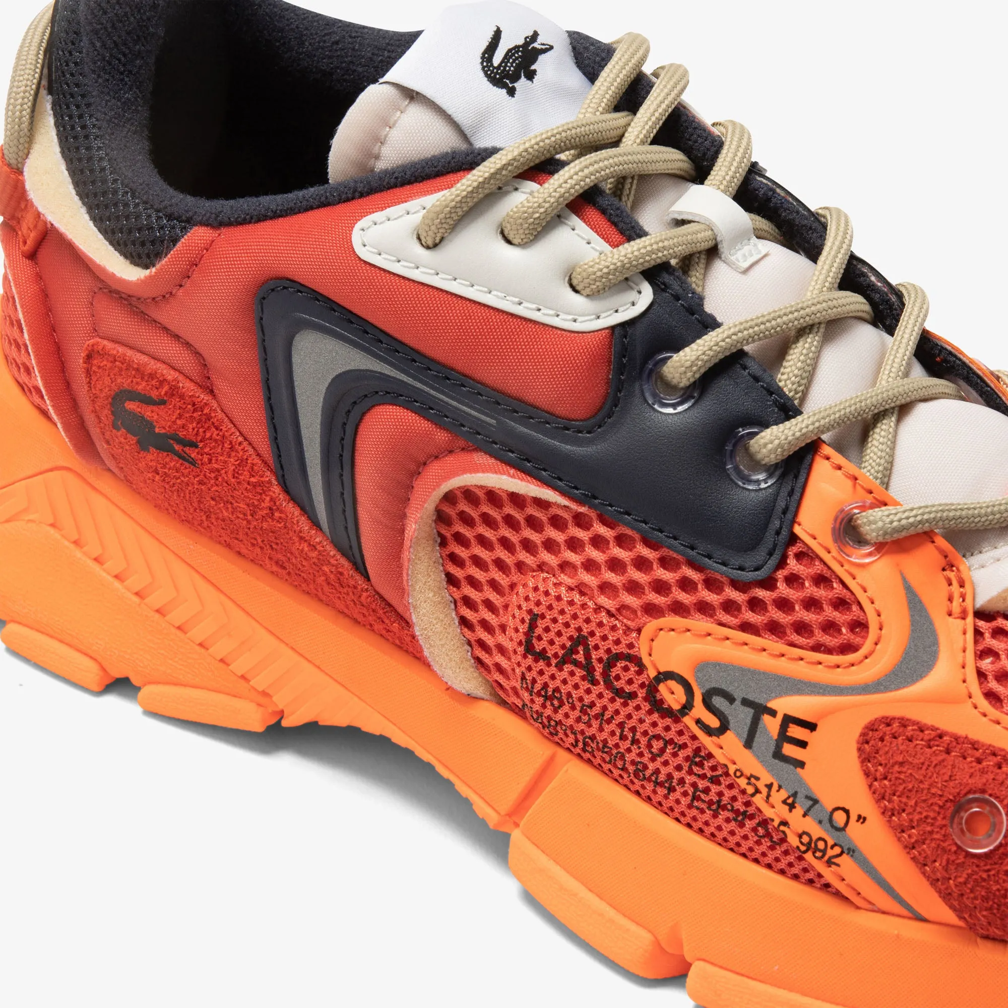 Lacoste - L003 Neo Textile Sneakers - Red/Orange