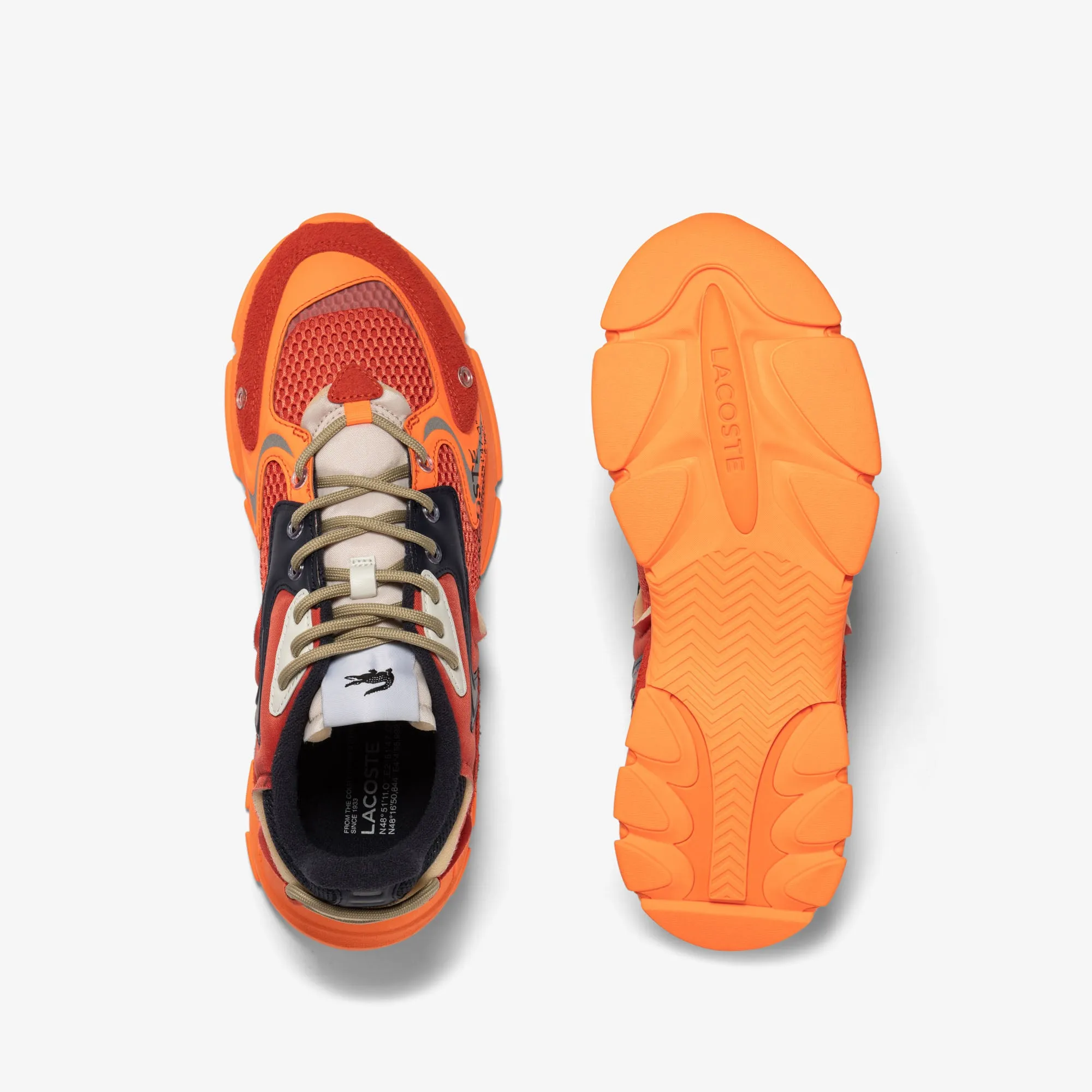 Lacoste - L003 Neo Textile Sneakers - Red/Orange