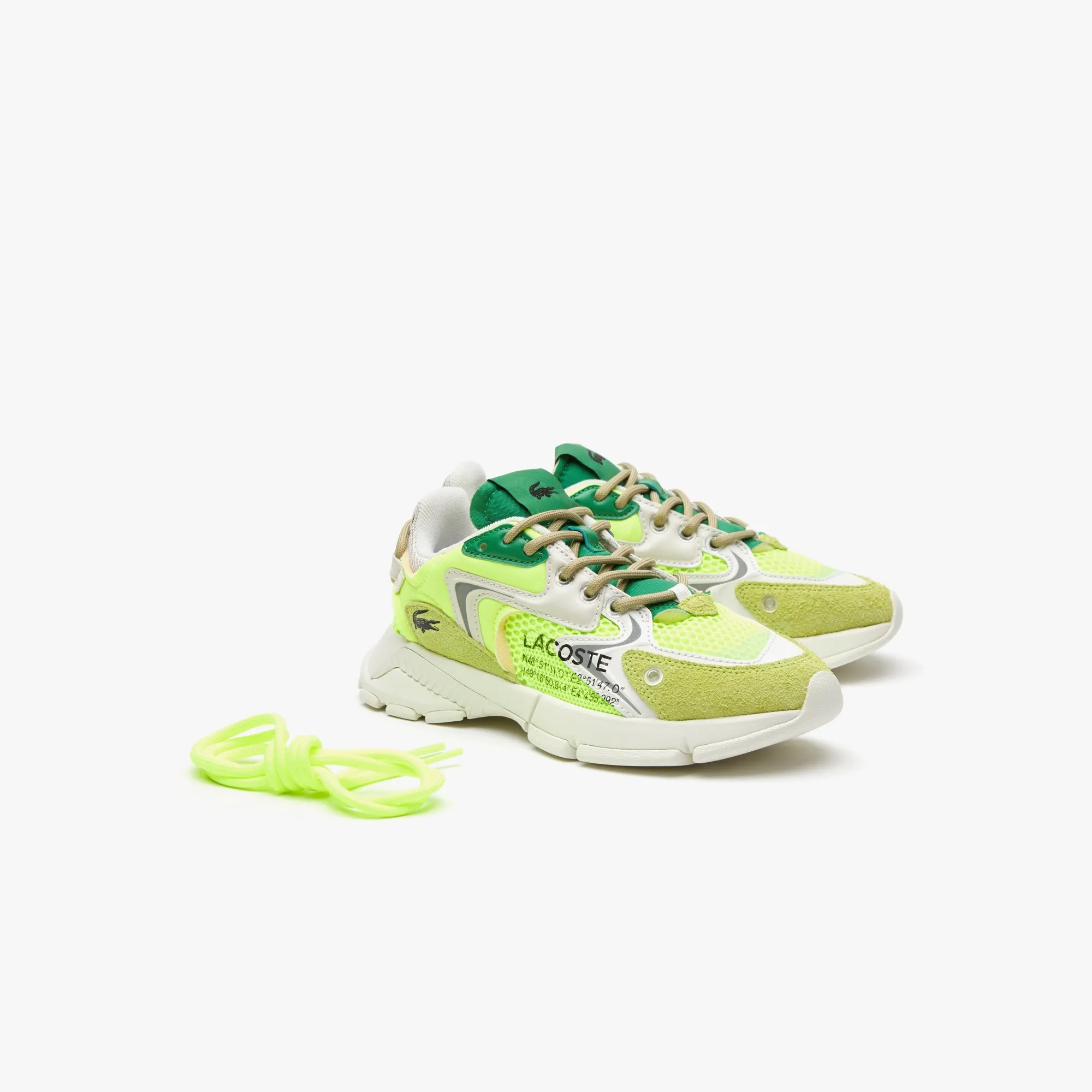 Lacoste - L003 Neo Textile Sneakers - Yellow/Off White