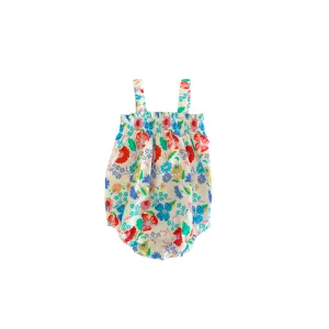 Marigold Romper in Rainbow Floral