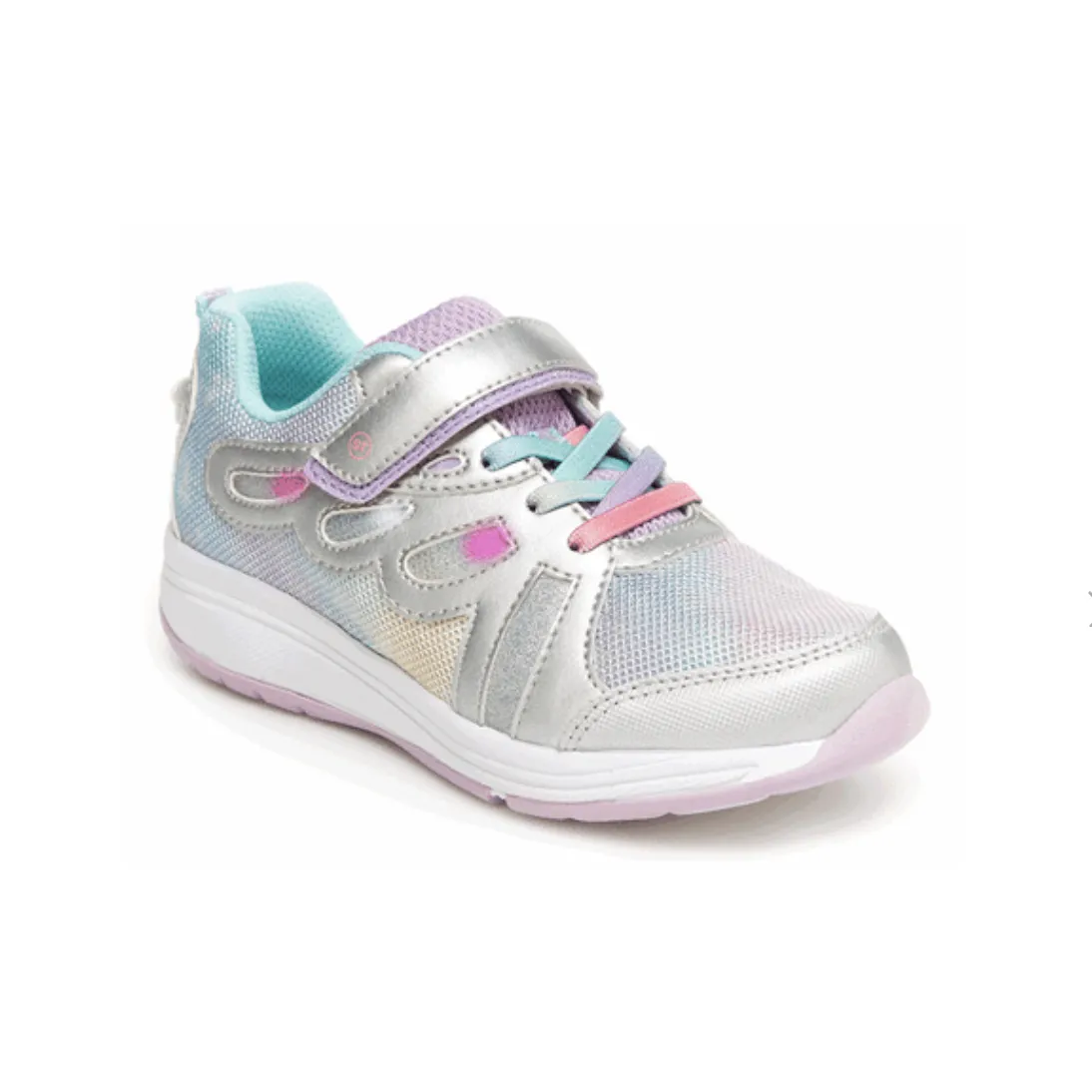 Stride Rite Light-Up Fly Away Sneaker - Silver Multi