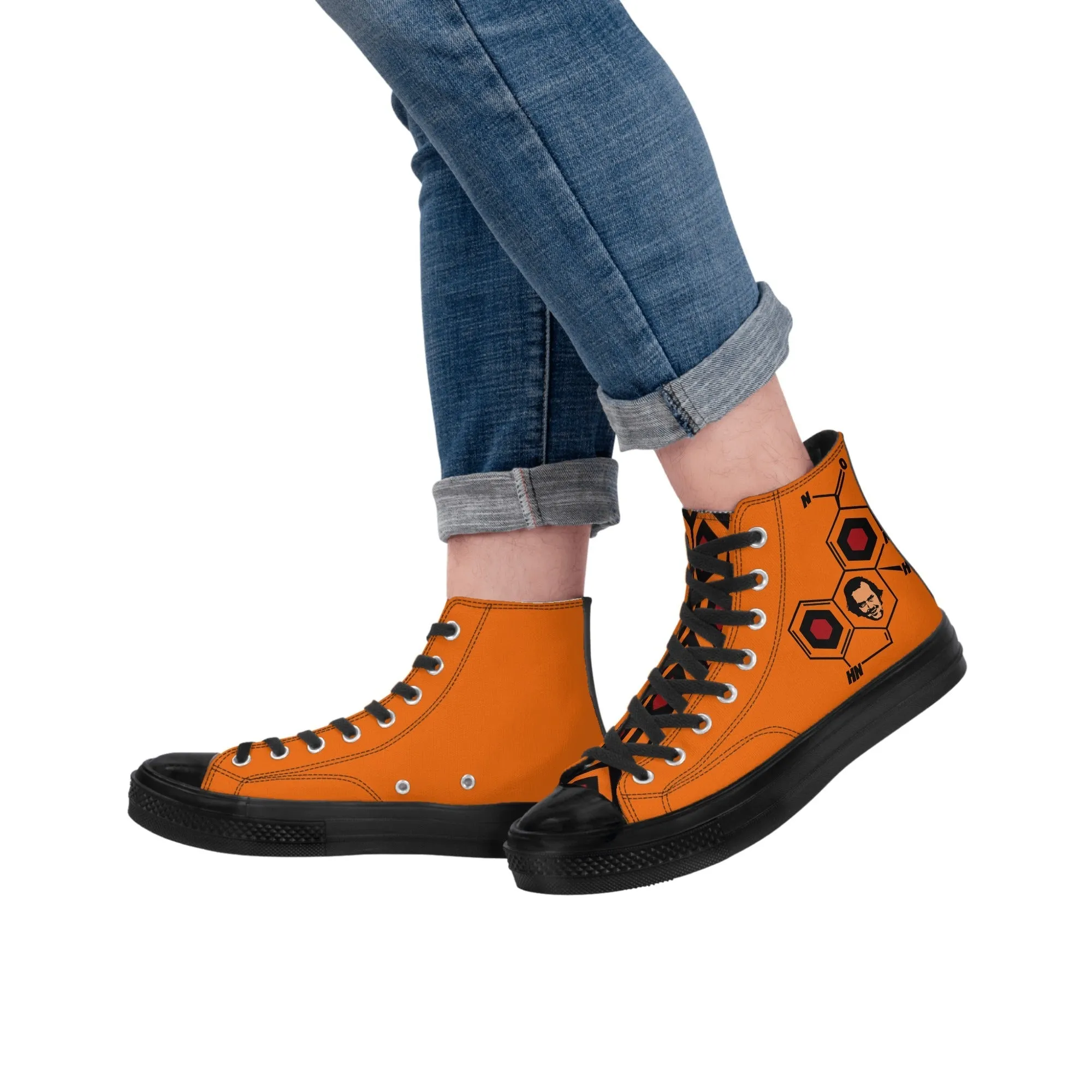 The Shining Molecule LSD Classic High Top Canvas Sneakers (Mens sizes)