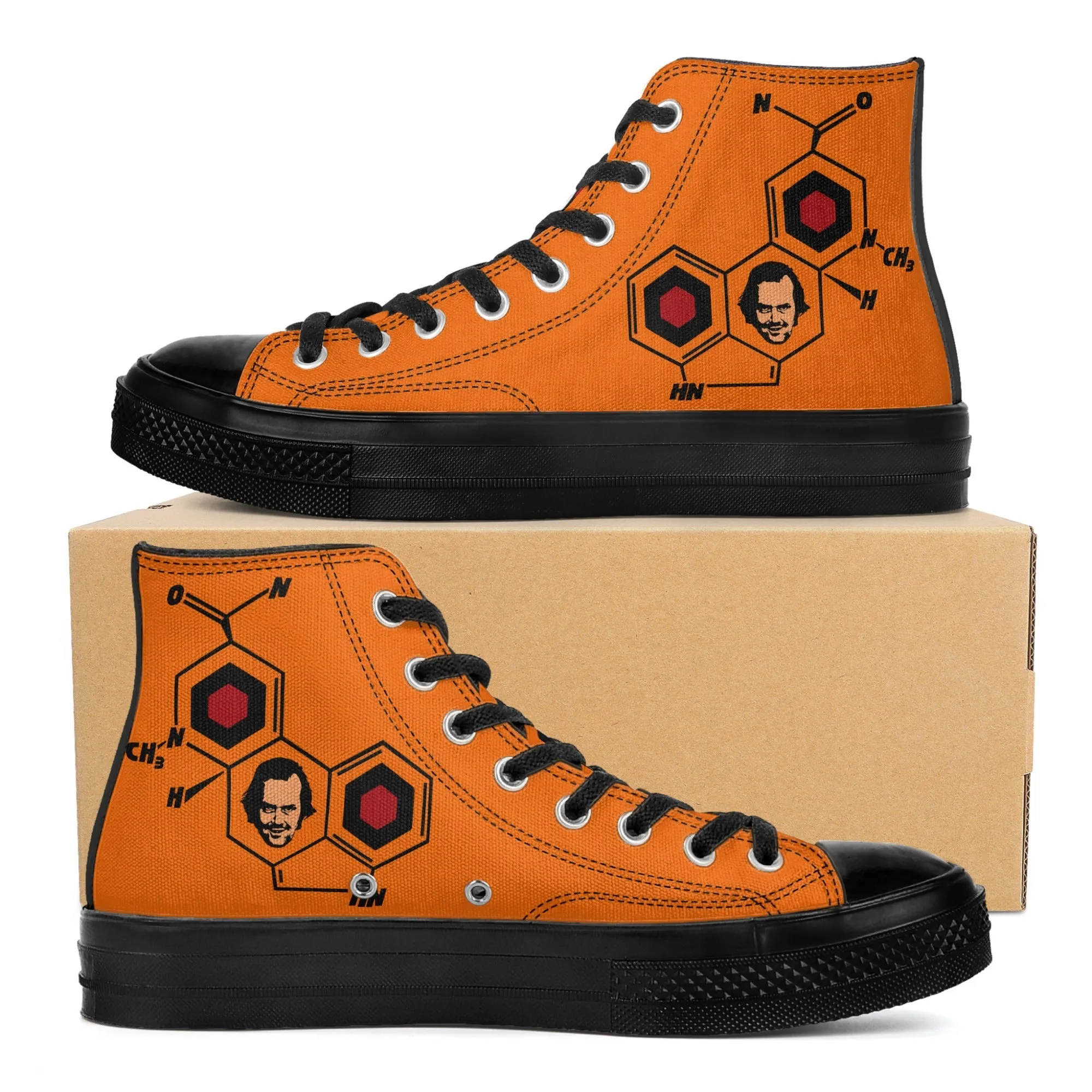 The Shining Molecule LSD Classic High Top Canvas Sneakers (Mens sizes)