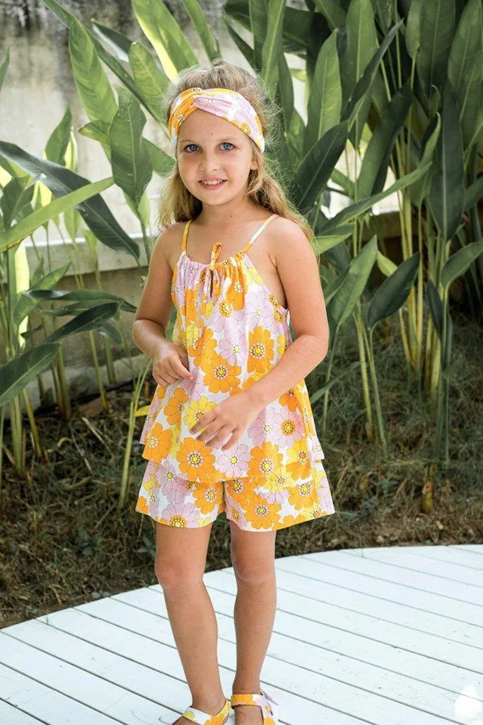 Zara Shorts in Pink Flower Power