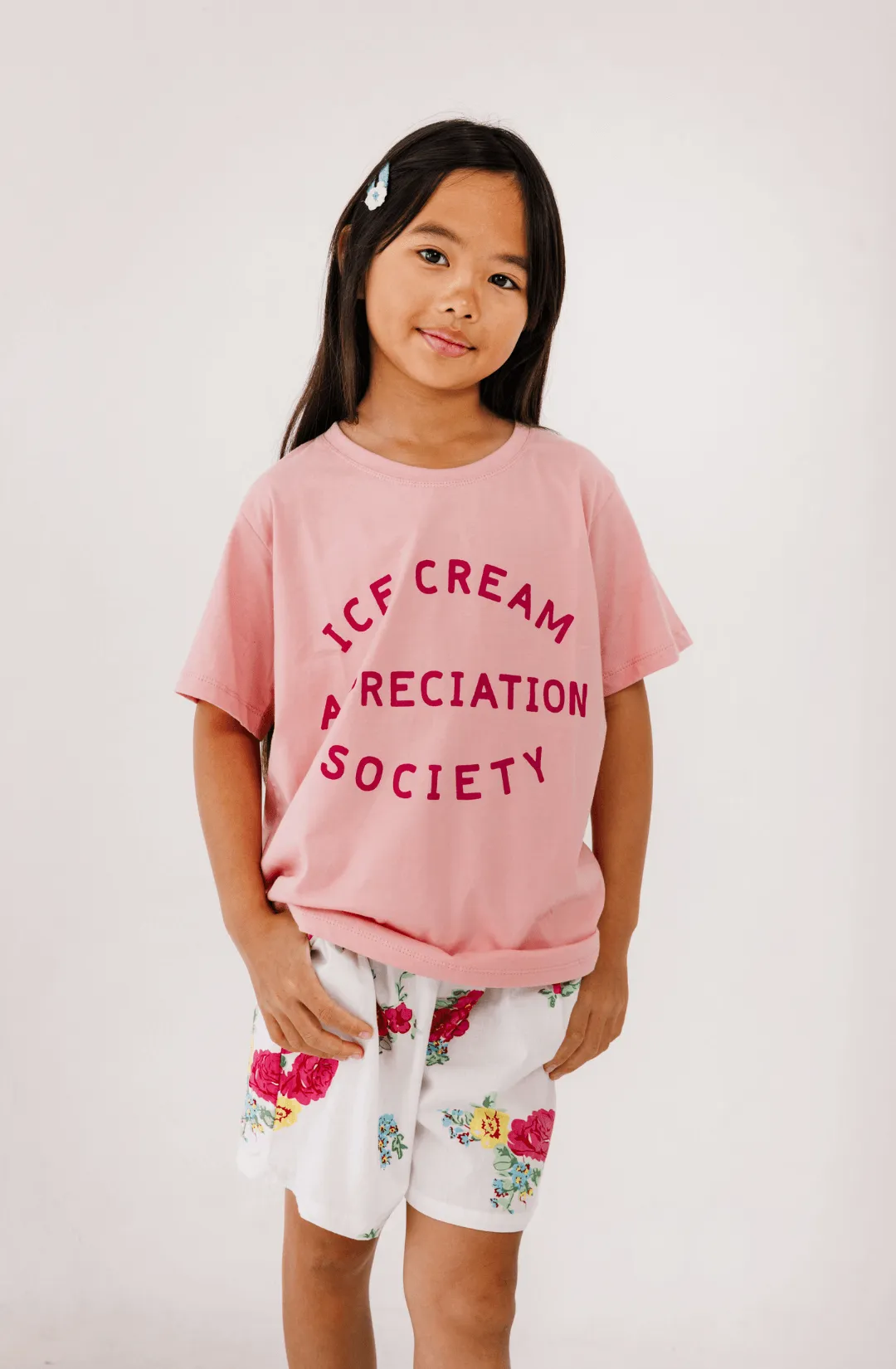 Zica Short in Pink Little Flower